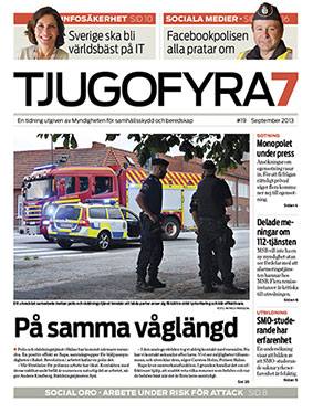 Omslag Tjugofyra7. Text: "På samma våglängd".