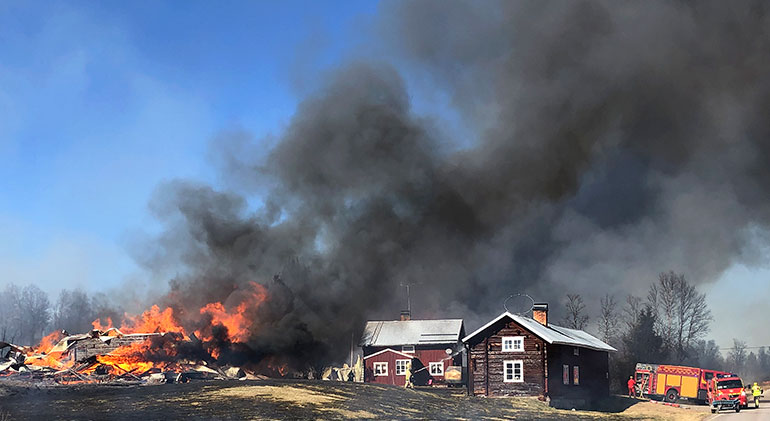 stor brand i Härjedalen