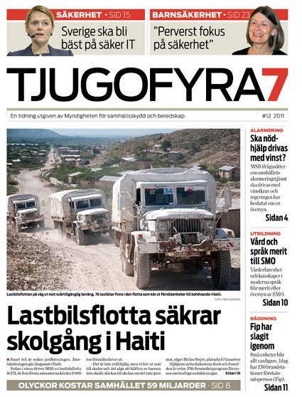 Omslag Tjugofyra7. Text: "Omslag Tjugofyra7. Text: "". ".