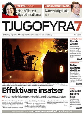 Omslag Tjugofyra7. Text: "Effektivare insatser".