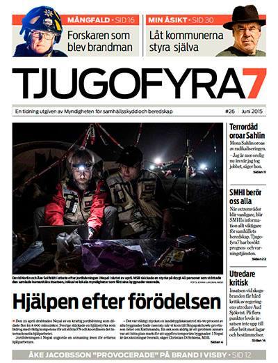 Omslag Tjugofyra7. Text: "Resurserna samlade – i vardag som kris".