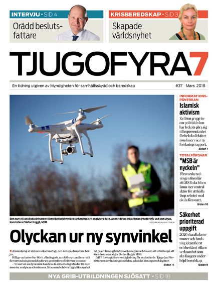 Omslag Tjugofyra7. Text: "Olyckan ur ny synvinkel".