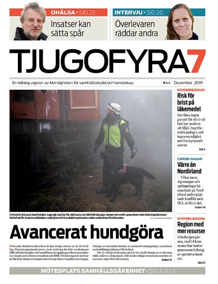Omslag Tjugofyra7. Text: "Avancerat hundgöra"