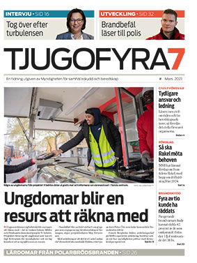 Omslag Tjugofyra7. Text: "Unga blir en resurs att lita på".