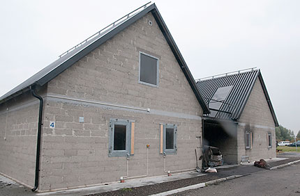 Kedjehus i Revinge som även byggs i Sandö